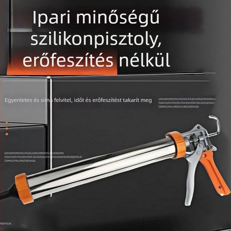 Strukturális ragasztópisztoly rozsdamentes acél ötvözetből, nagy viszkozitású, univerzális, munkaerő-megtakarító