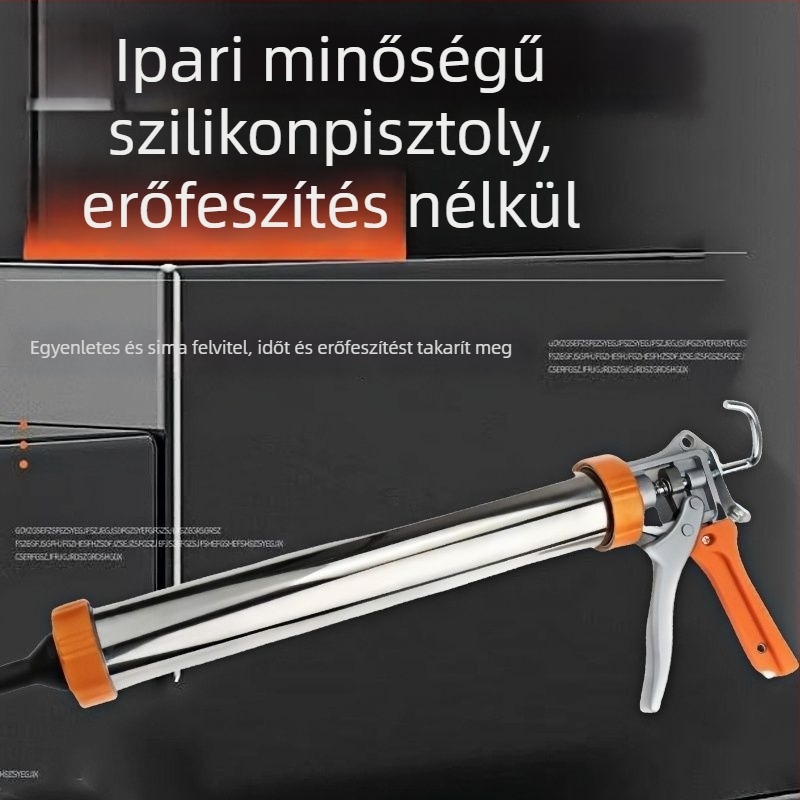 Strukturális ragasztópisztoly rozsdamentes acél ötvözetből, nagy viszkozitású, univerzális, munkaerő-megtakarító