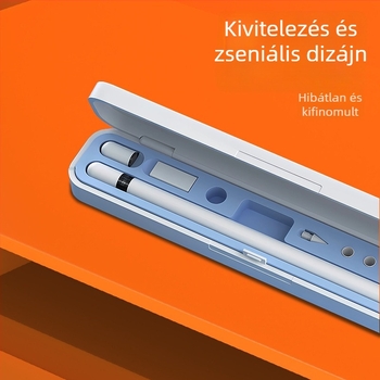 Apple Pencil (1. és 2. generáció) kapacitív stylus tároló tok, többfunkciós és ütésálló.
