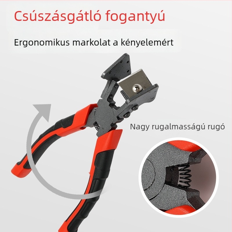 Ajtó- és ablakszigetelő szalagokhoz olló, 90°-os V-bevágás EPDM bevágásokhoz alumínium keretekben
