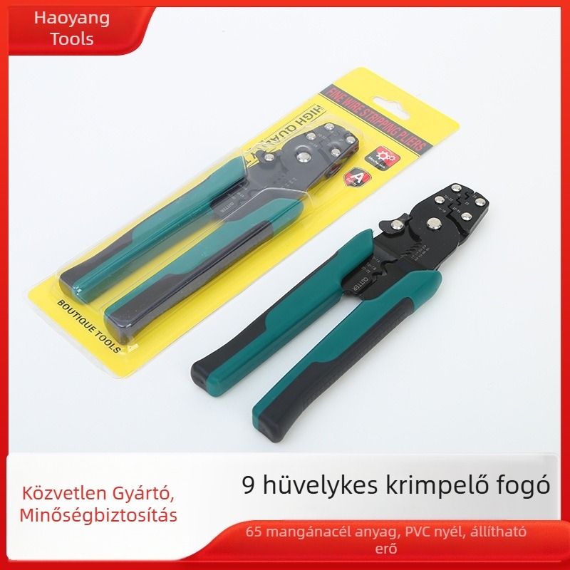 Vezetékek krimpelésére és szigetelés eltávolítására szolgáló fogó