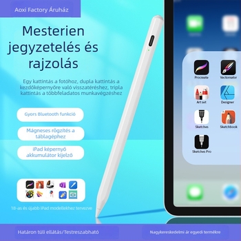iPad mágneses kapacitív stylus, véletlen érintés elleni védelem — Bluetooth érintőképernyős toll tabletához