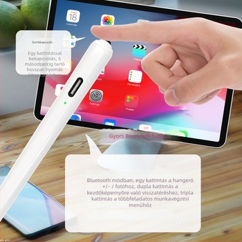 iPad mágneses kapacitív stylus, véletlen érintés elleni védelem — Bluetooth érintőképernyős toll tabletához