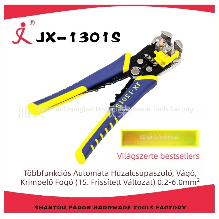Automata vezetékcsupaszító fogó, többfunkciós 8–30 AWG