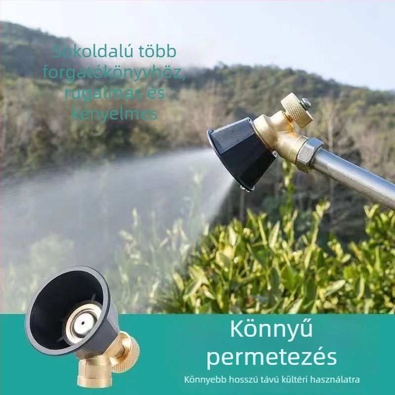 Elektromos permetezőfej mezőgazdasági célokra, magas nyomású, állítható finom atomizálással, univerzális
