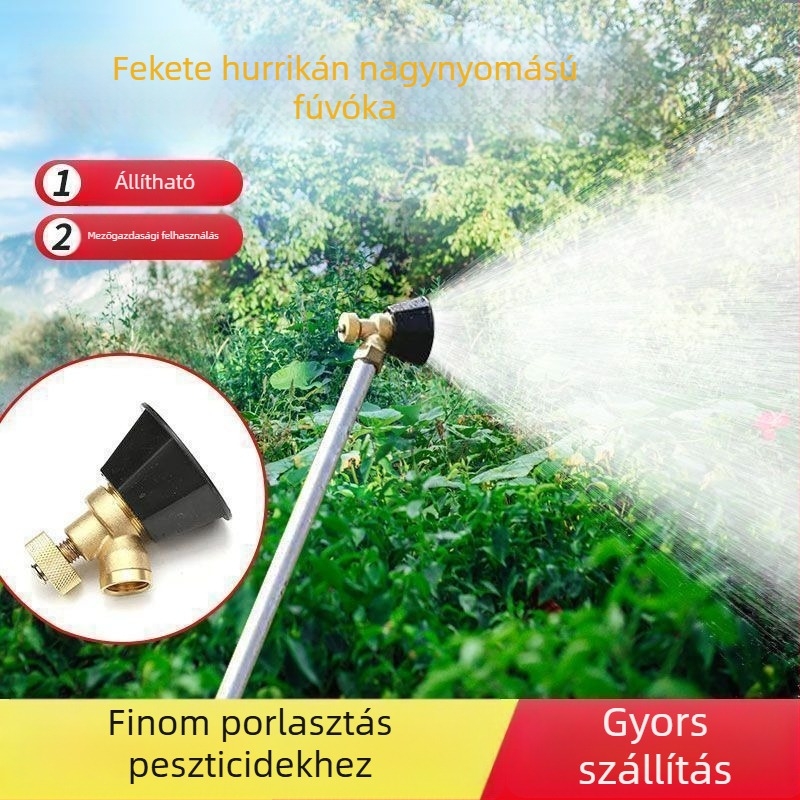 Elektromos permetezőfej mezőgazdasági célokra, magas nyomású, állítható finom atomizálással, univerzális
