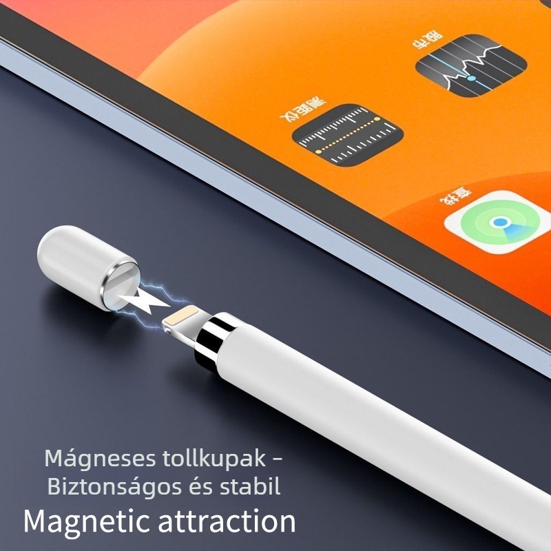 Apple Pencil 1. generációhoz készült iPad-hoz tartozó 3-in-1 tartozék készlet: mágneses kupak, tollhegy, töltőadapter