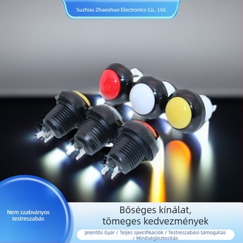 Személyre szabott ipari nyomógombra kapcsoló, C312W sorozat – hosszú élettartamú, vízálló, közvetlen dugaszolás, kettős pólusú