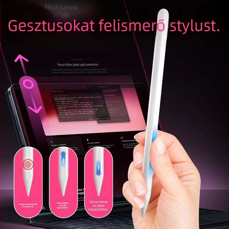 iPad stylus dőlés- és nyomásérzékelővel rajzoláshoz