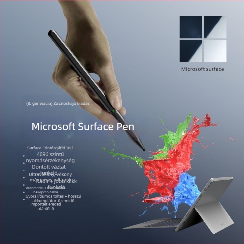 Pen Cool Bc 25-005 kapacitív stylus Microsoft Surface Pro567/9/11-hez, 4096 nyomásérzékelés, pontos írás, Go234096