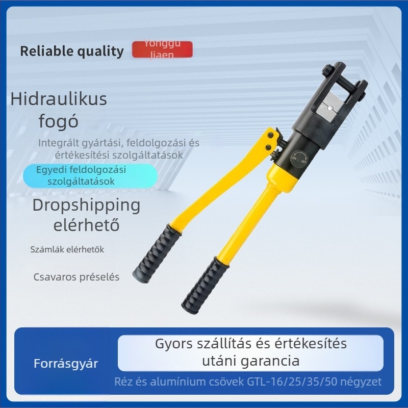 Elektromos hidraulikus krimpelő fogó készlet réz- és alumínium terminálokhoz