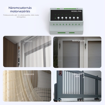 Tuya Zigbee/Wi‑Fi 6‑csatornás kapcsoló, RS‑485, kis áramú, reset funkció, támogatja a 3‑utas motorokat