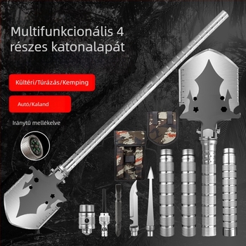 Többcélú mérnöki ásó, összecsukható, megerősített kivitelben, szabadtéri kempinghez és horgászathoz