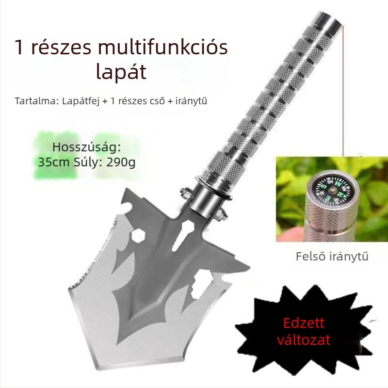 Többcélú mérnöki ásó, összecsukható, megerősített kivitelben, szabadtéri kempinghez és horgászathoz