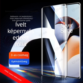 OnePlus Ace2/Ace3 Pro ívelt kijelzőhöz készült edzett üveg – Ultra-Clear Full Screen