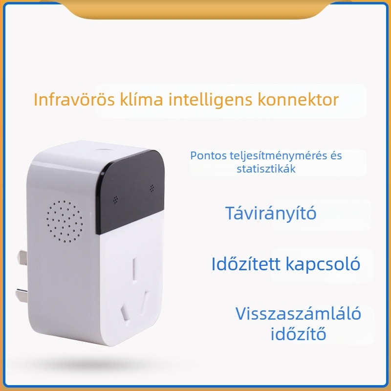 Infravörös klímaberendezéshez okos konnektor, 16 A, vezeték nélküli távirányító és energiafogyasztási adatok gyűjtése, támogatja a másodlagos fejlesztést