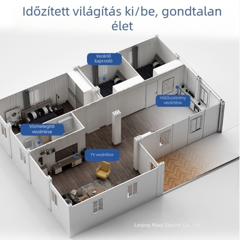 WIFI okos megszakító mobiltelefonos távoli vezérléssel, négycsatornás vezeték nélküli időzítő kapcsoló, hangvezérlés