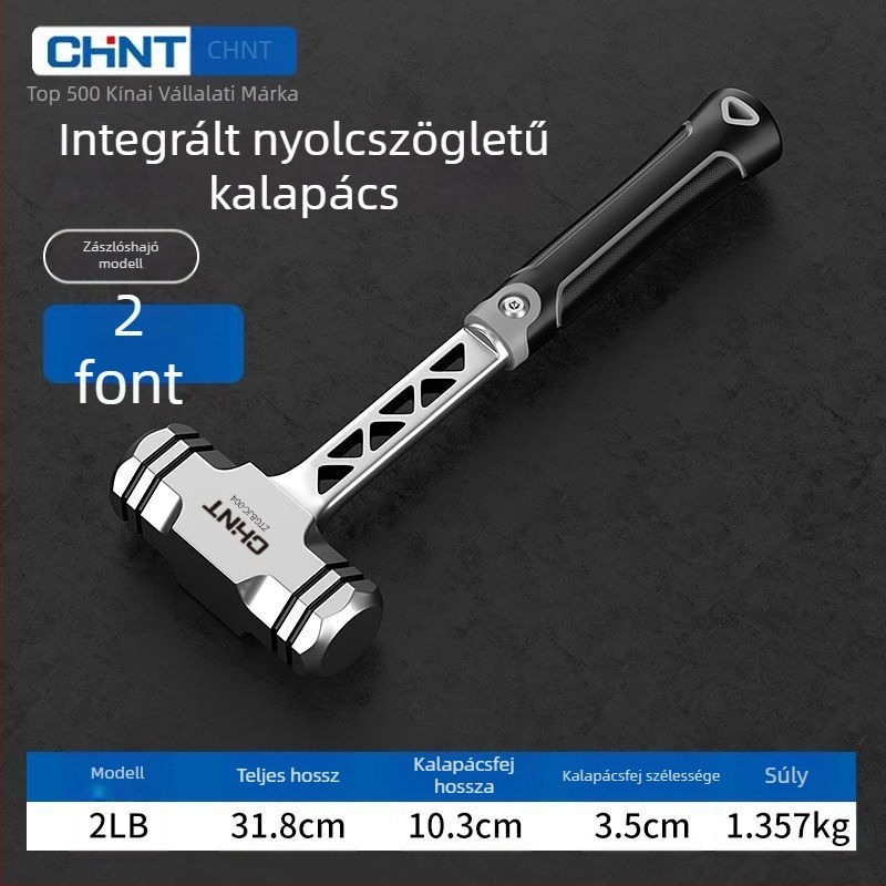 Chint tömör nyolcszögletű vakolókalapács – erős kivitel, falbontáshoz, acélnyél, magas széntartalmú acél fej