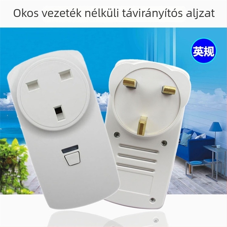 Távirányítós vezeték nélküli dugalj RF 433 MHz