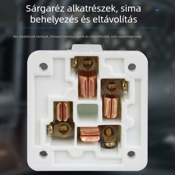 86-os típusú rejtett falialjzat négy vezetékkel, 16A, háromfázisú, 440V