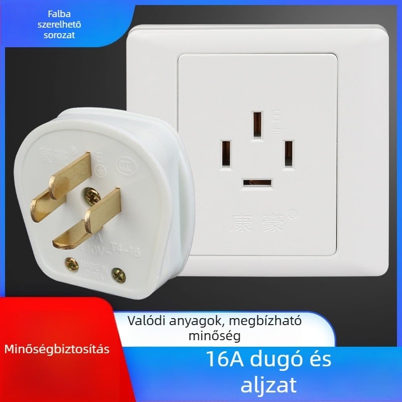 86-os típusú rejtett falialjzat négy vezetékkel, 16A, háromfázisú, 440V