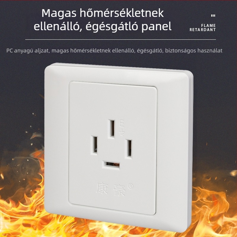 86-os típusú rejtett falialjzat négy vezetékkel, 16A, háromfázisú, 440V