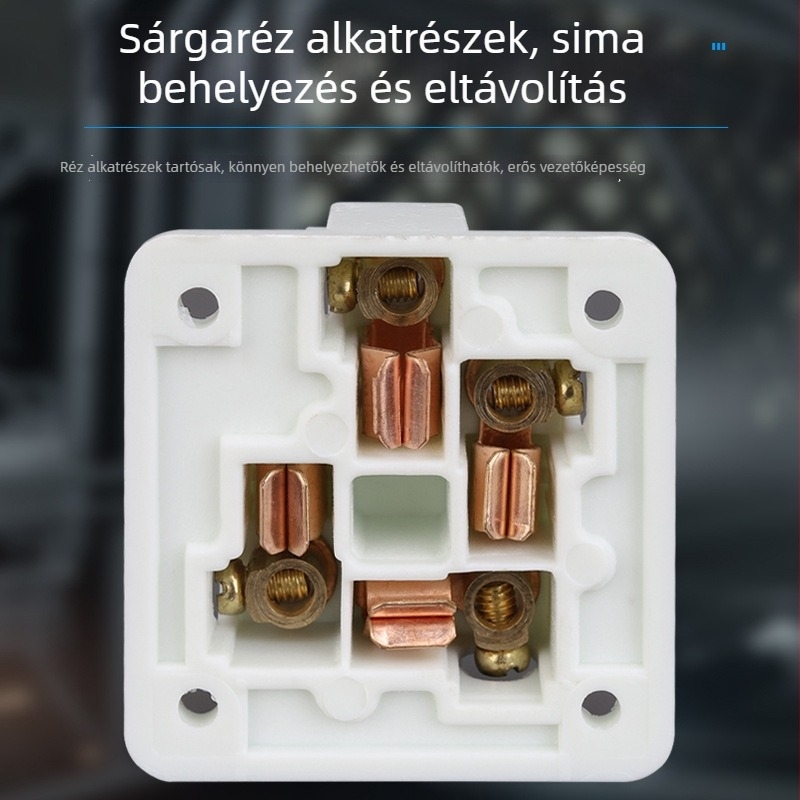 86-os típusú rejtett falialjzat négy vezetékkel, 16A, háromfázisú, 440V