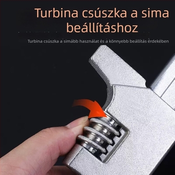 F-típusú többfunkciós derékszögben állítható kulcs vízvezetékekhez, vékony kivitel, széles nyitás