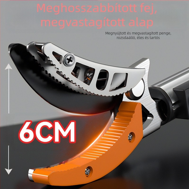 Többfunkciós gyümölcs szedő olló magaslatokra, vastított rozsdamentes acél, extensible metsző- és szedő funkcióval
