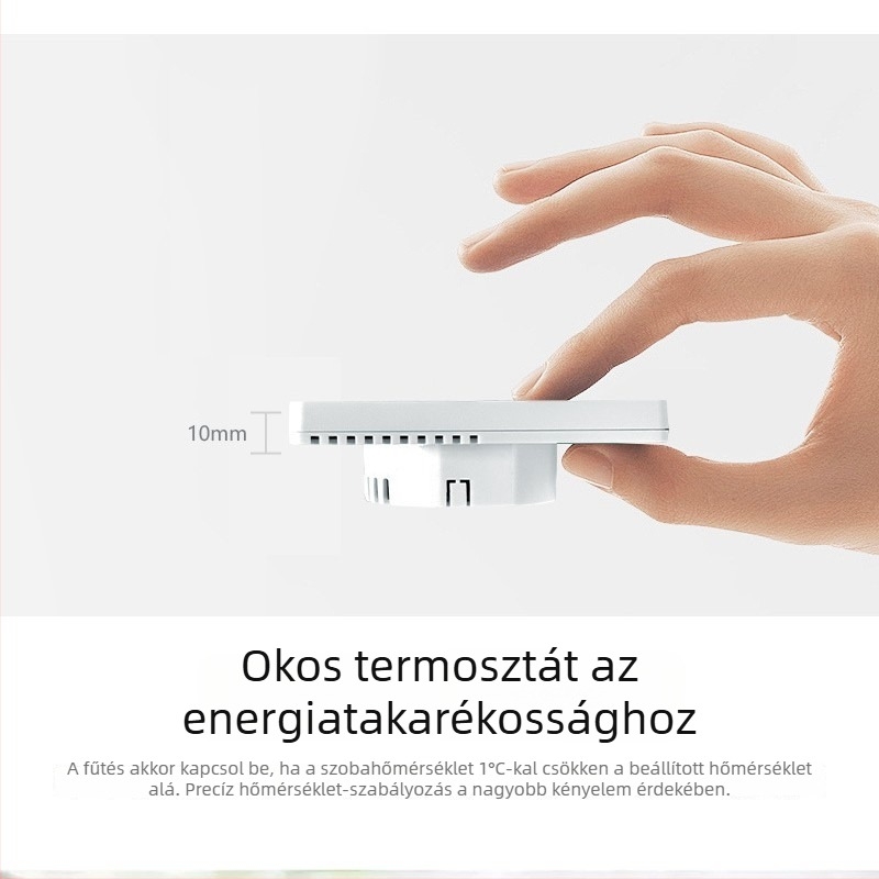 Európai Graffiti WiFi okos termosztát padlófűtéshez és elektromos fűtéshez, falra szerelt kazán akril panellel és hangvezérléssel az alkalmazáson keresztül