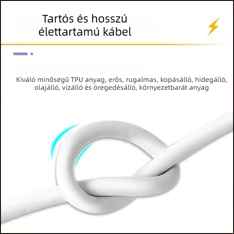 Vivo USB-C gyorstöltő kábel digitális kijelzővel, kétmotoros töltési technológia 120W/200W, iQOO 10 Pro/9/8/7