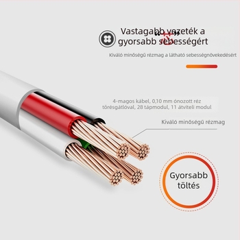 PD 60W USB-C–USB-C gyorstöltő kábel kettős fejjel, 2-in-1, hossz 0,5–1 m, fekete, TPE