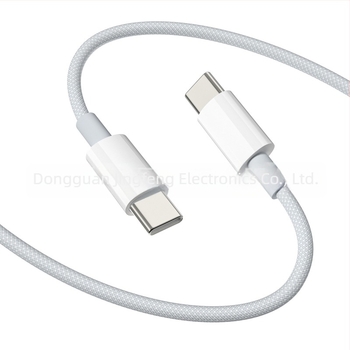 Gyors töltésű fonott USB-C–USB-C kábel, 240W, Apple és Android telefonokhoz