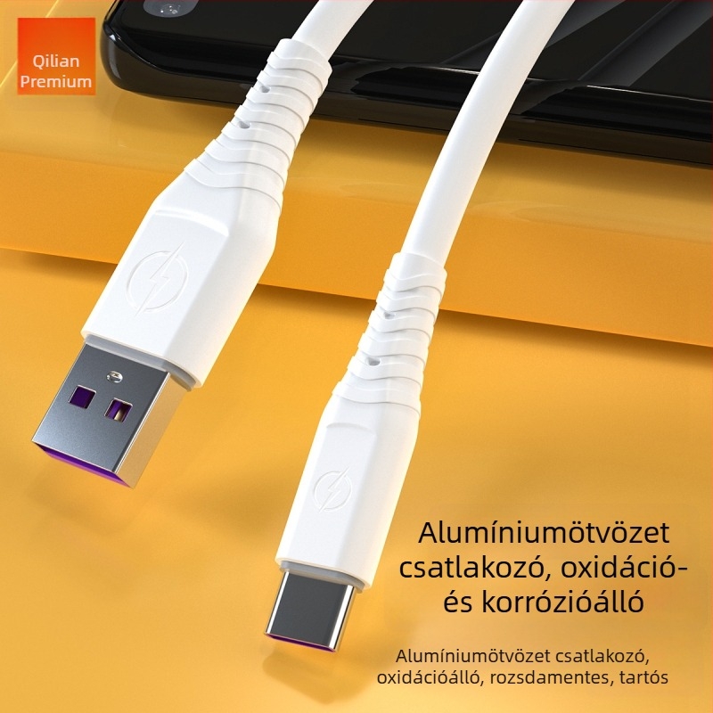Android adatkábel, 1,8 m, TPE, Micro USB, kompatibil Xiaomi, Huawei és Honor telefonokkal, gyors töltés