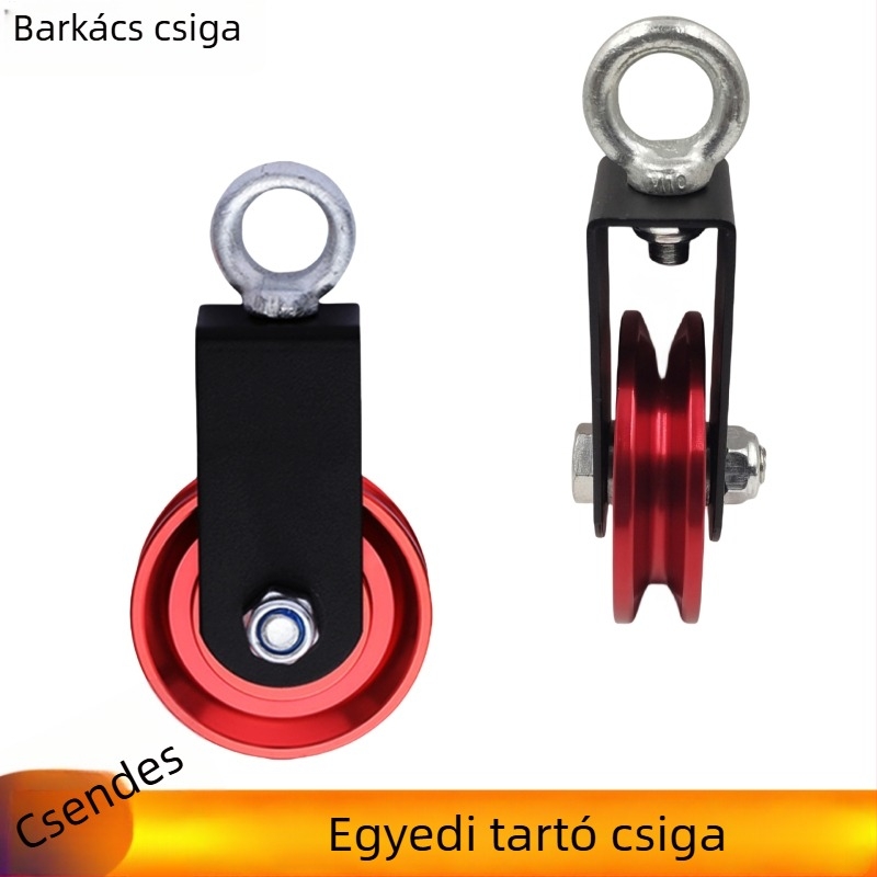 DIY fitnesz kiegészítő lat pulldown edző, teljesen acélból, csendes kézi görgővel és kötéllel