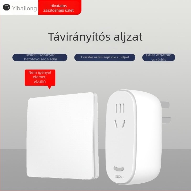 EBELONG vezeték nélküli kinetikus energia kapcsoló Shenghui Country Garden panellel, kábelek nélkül, távirányítóval, otthoni használatra, önenergia-termelő