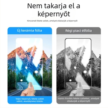 OPPO Find X8 Pro Görbült kerámia kijelzővédő - Adatvédelmi tempered fólia X6 Pro, X7 Ultra, X5