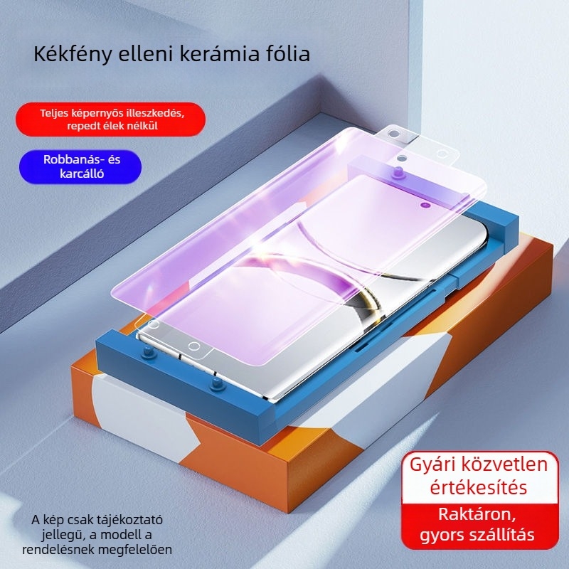 OPPO Find X8 Pro Görbült kerámia kijelzővédő - Adatvédelmi tempered fólia X6 Pro, X7 Ultra, X5