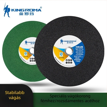 Jinluoma Vágókorong 350 és Csiszolókorong 400, Fémhez és Rozsdamentes Acélhoz, Gyantás Kötés, Szögcsiszolóhoz