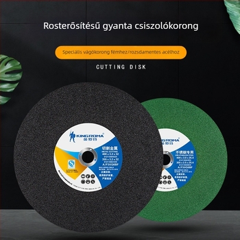 Jinluoma Vágókorong 350 és Csiszolókorong 400, Fémhez és Rozsdamentes Acélhoz, Gyantás Kötés, Szögcsiszolóhoz