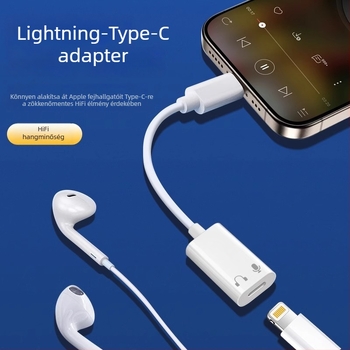 Lightning–USB audió adapter Apple fülhallgatókhoz – MacBook-kompatibilis