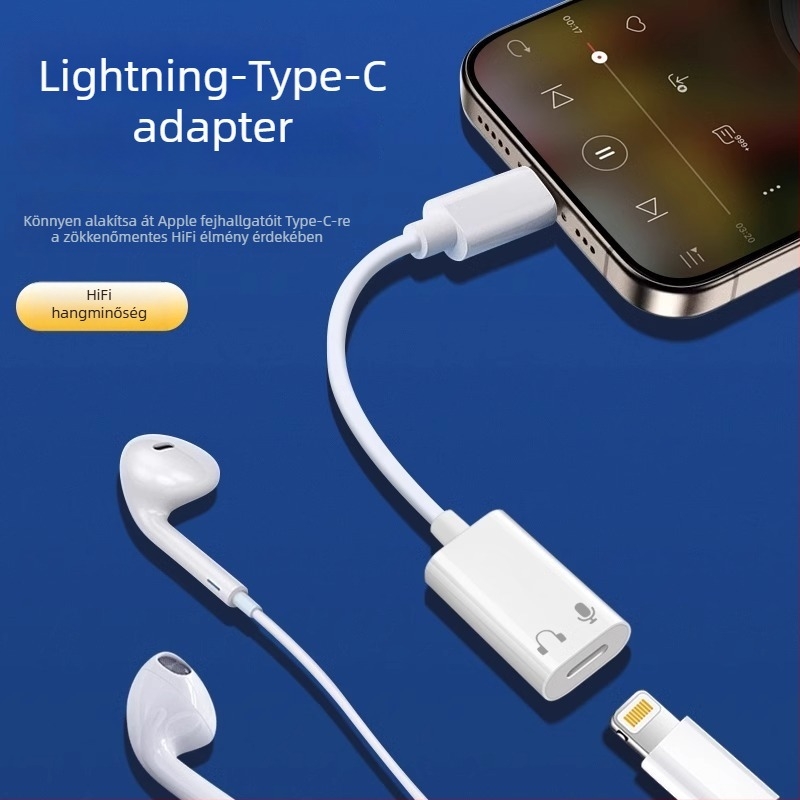 Lightning–USB audió adapter Apple fülhallgatókhoz – MacBook-kompatibilis