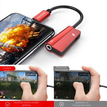 L14T USB-C–3,5 mm két-az-egyben adapterkábel Xiaomi Mi 6 fejhallgatókhoz
