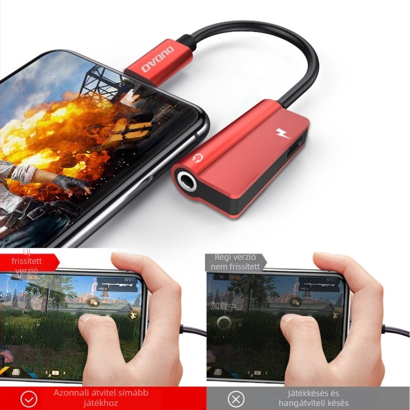 L14T USB-C–3,5 mm két-az-egyben adapterkábel Xiaomi Mi 6 fejhallgatókhoz
