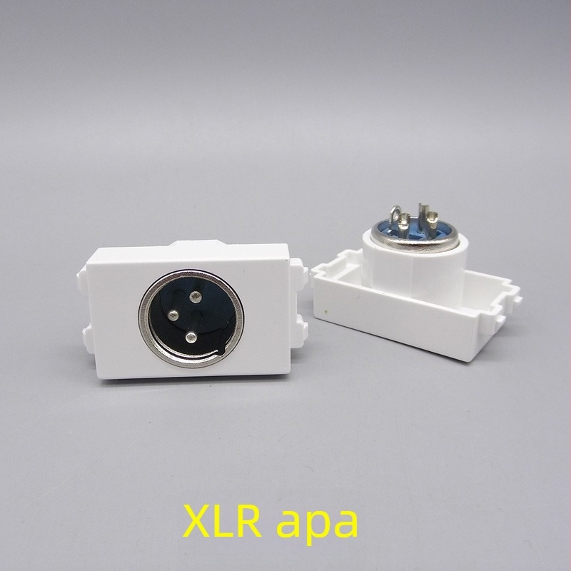 128-típusú XLR modul forrasztott mikrofoncsatlakozóval