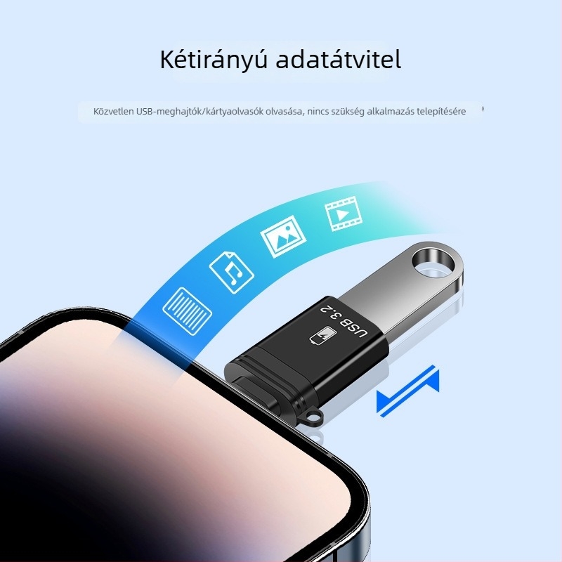 USB–Lightning átalakító adatátvitelre és töltésre, OTG adapter