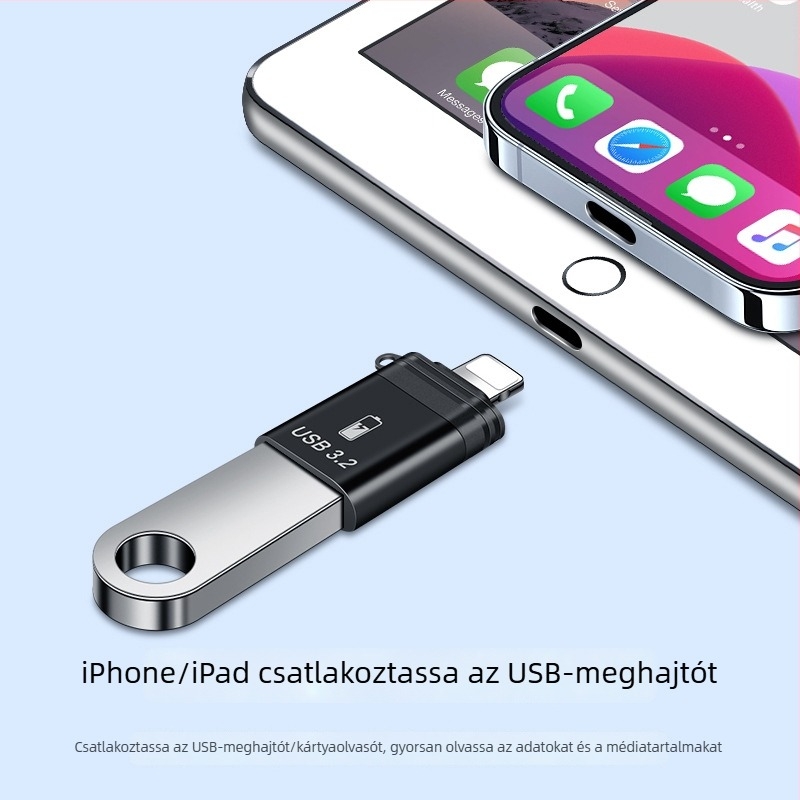 USB–Lightning átalakító adatátvitelre és töltésre, OTG adapter