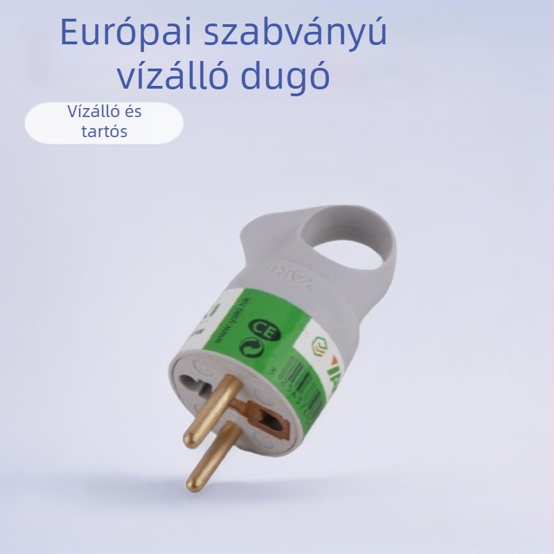Vízálló európai szabványú dugasz és aljzat, francia típusú, hosszabbító
