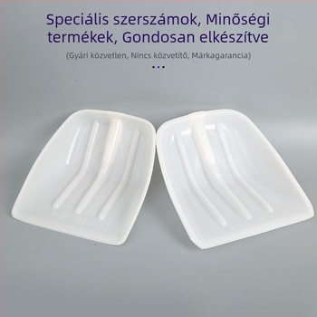 Műanyag gabona-lapát négyszögletes fejjel, vastított és megerősített, mezőgazdasági eszköz gabonára és takarmányra