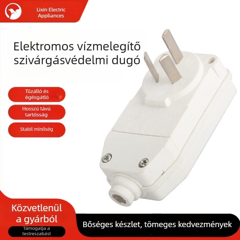 Vízmelegítő áramütés elleni védődugasz, 16A hárompólusú vízálló kapcsoló
